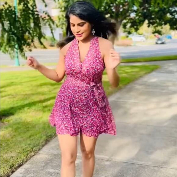 ZARA BLOGGER FAVORITE FLORAL PRINT MINI DRESS - Picture 11 of 14